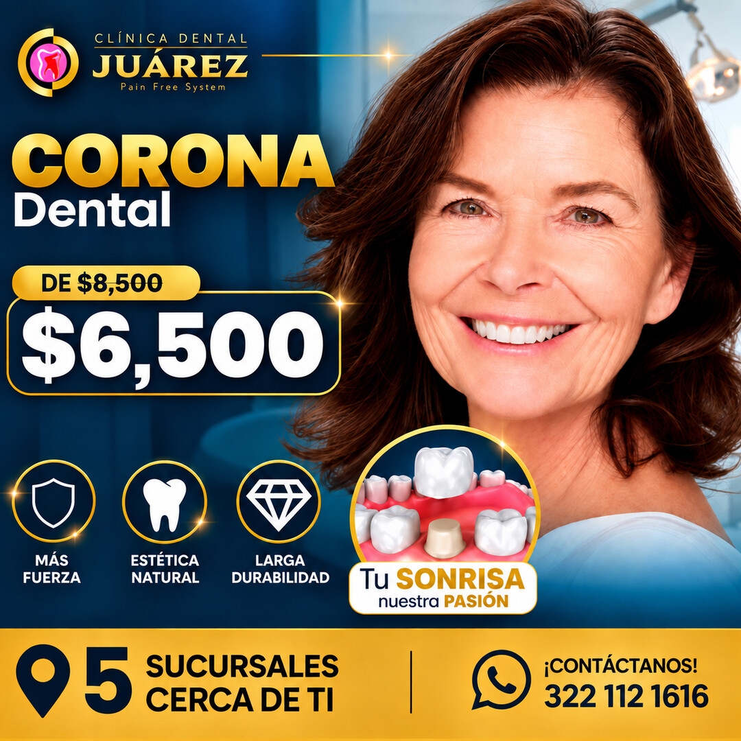 Dental crown promotion, from $8,500 to $6,500